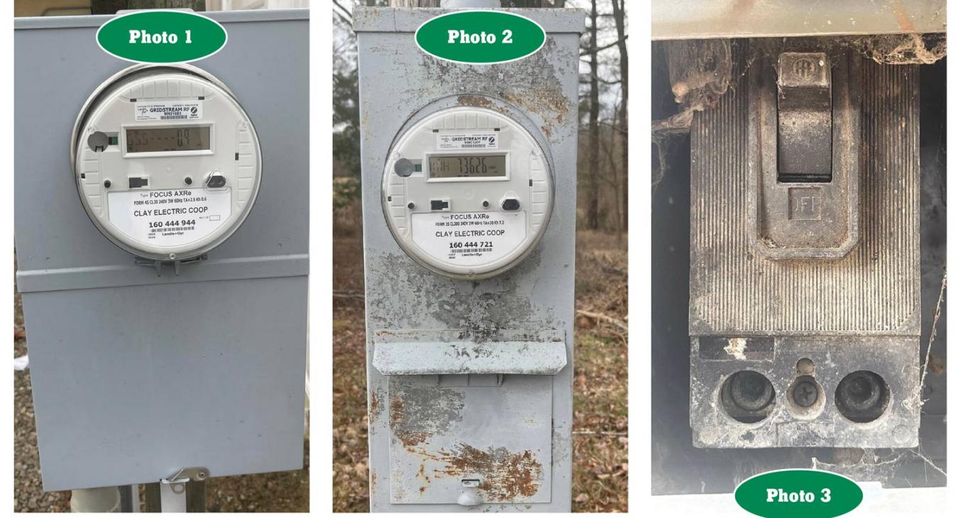 Meter with breaker box